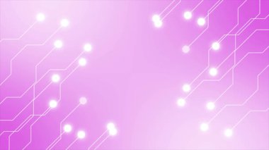 Bağlı çizgi noktaları olan teknoloji ağı arkaplanı.