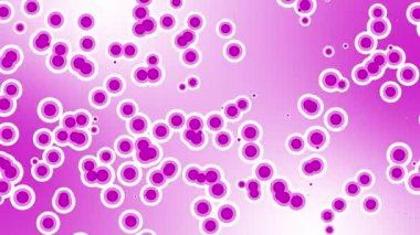 beyaz arkaplanda mor kabarcıklar.