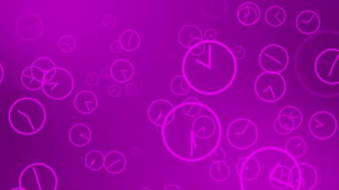 mor üzerine pembe çember