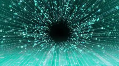 Siber teknoloji geçmişi. 3d illüstrasyon