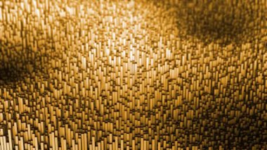 Altın dokuya sahip 3 boyutlu özet arkaplan oluşturma