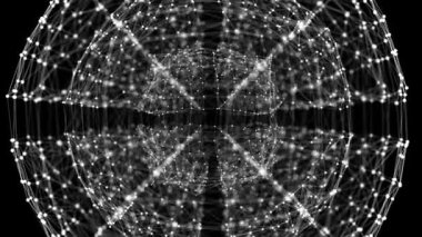 Siyah desenli soyut fraktal arkaplan.