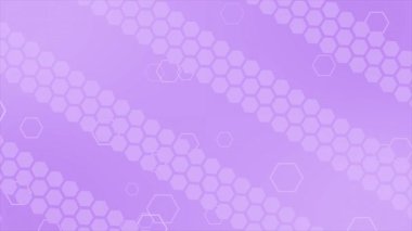 Mor arka plan ile altıgenler.