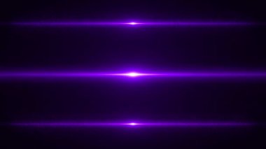 Lens fişeğiyle mor ışık efekti. Soyut parlak arkaplan. 3d oluşturma