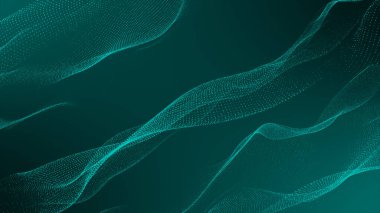 Noktaları ve çizgileri birleştiren soyut çokgen uzay düşük polyester arka plan. bağlantı yapısı. 3d oluşturma