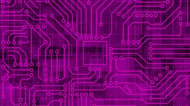 mor devre kartı arka planı. soyut teknoloji arkaplanı.