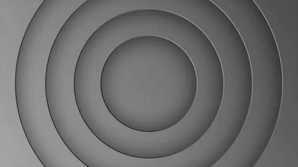 Beyaz soyut yuvarlak şekil arkaplanının 3 boyutlu canlandırması