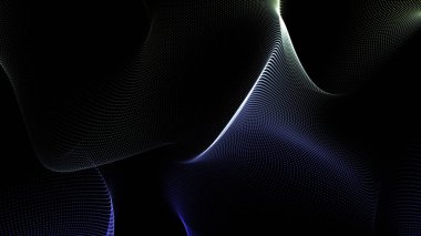 Siyah çizgiler ve dalgalarla soyut arkaplan