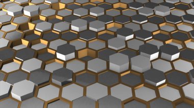 bal peteği soyut 3D görüntüleme