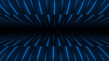 Üç boyutlu soyut arkaplan ve neon ışıkları. 3d illüstrasyon