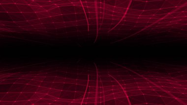 Soyut arkaplan. kırmızı ve siyah arkaplan çizgileri ve noktaları var. vektör illüstrasyonu