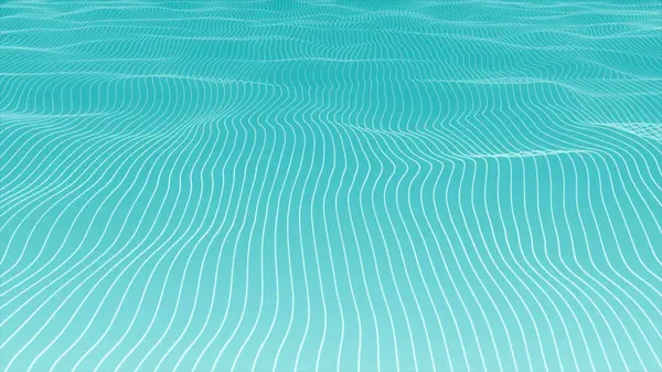 Suyun yüzeyinin 3 boyutlu yansıması