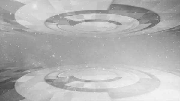 Parlak cam küreyle soyut iç mekan