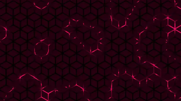 Soyut geometrik arkaplanı olan kusursuz vektör deseni. siyah ve kırmızı renk.