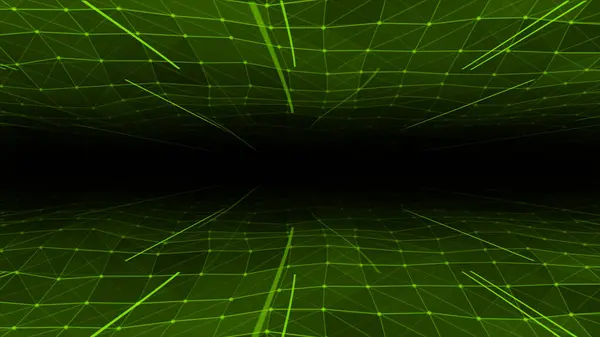 Çizgiler ve noktalar olan soyut yeşil arkaplan. vektör illüstrasyonu