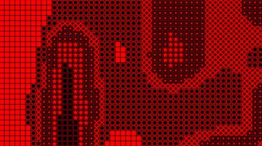 Kırmızı yarım tonlu noktalar arka planda. vektör illüstrasyonu.