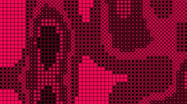 soyut renkli yarım tonlu noktalar üretken sanat arkaplan çizimleri