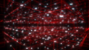 Çizgilerle soyut arkaplan. 3D illüstrasyon, 3D canlandırma