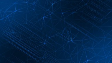 Noktaları ve Satırları Birleştiren Soyut Çokgen Alan Arkaplanı