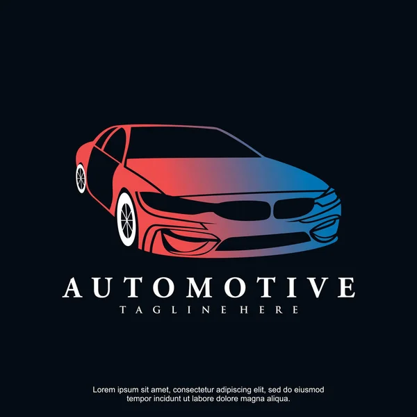 Automotive Car Logo Vector Ilustración Vector Premium — Archivo Imágenes Vectoriales