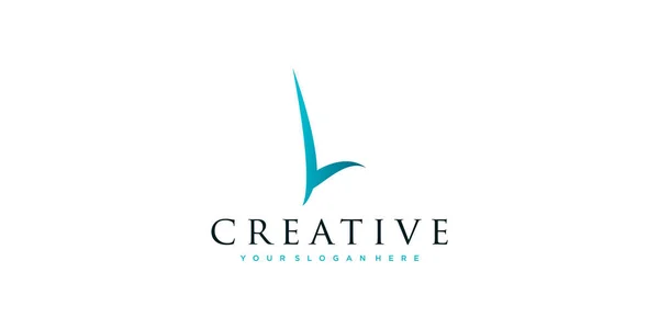 Buchstabe Modernes Einzigartiges Logo Kreatives Design Premium Vector — Stockvektor