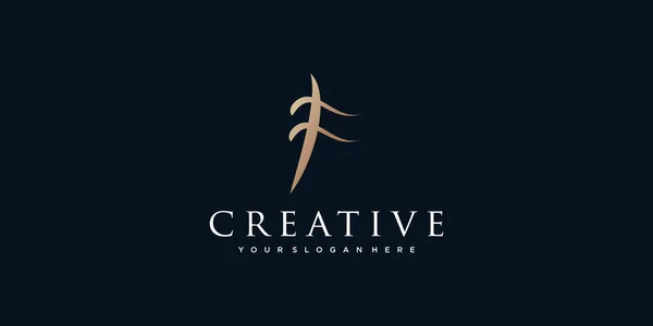Buchstabe Modernes Einzigartiges Logo Kreatives Design Premium Vector — Stockvektor