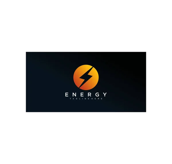 Flash Modelo Logotipo Energia Elétrica Trovão Logotipo Energia Premium Vector —  Vetores de Stock