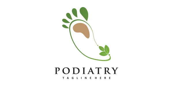 stock vector Podiatry logo design with simple concept premium vector