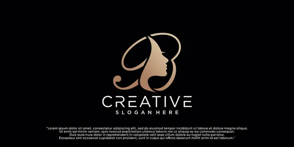Letra Logotipo Com Conceito Criativo Para Empresa Negócio Beleza Spa — Vetor de Stock