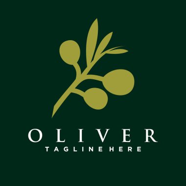 Zeytin yağı vektörü logosu bu tasarım için yaprak Premium Vektörü kullan