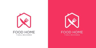 Modern konsept Premium Vector ile Gıda Logosu Tasarımı