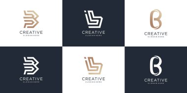 Harf logosu Premium Vektörü