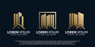 Yaratıcı modern konsept Premium Vektör ile kolleksiyon oluşturma logo tasarım şablonu