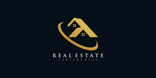 Real Estate Οικοδόμησης Και Κατασκευής Διανυσματικά Λογοτύπου — Διανυσματικό Αρχείο