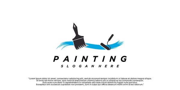 Icono Renovación Diseño Logotipo Pintura Icono Servicios Para Hogar Pintura — Archivo Imágenes Vectoriales