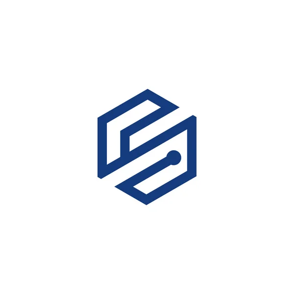 Логотип Буквы Современной Дизайнерской Идеей Вашей Компании Бизнеса — стоковый вектор