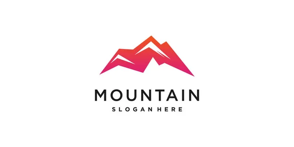 Mountain Logo Design Vorlage Mit Luxus Konzept Premium Vector Part — Stockvektor