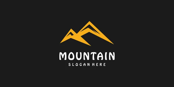 Mountain Logo Design Vorlage Mit Luxus Konzept Premium Vector Part — Stockvektor