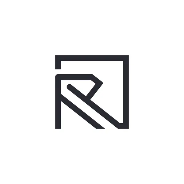 Carta Elemento Design Logotipo Com Conceito Criativo Moderno — Vetor de Stock