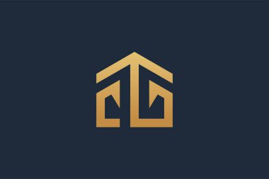 Modern konsept tasarım fikrine sahip logo vektörü oluşturuluyor