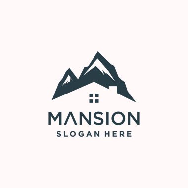Modern konsept konak logo tasarımı fikri
