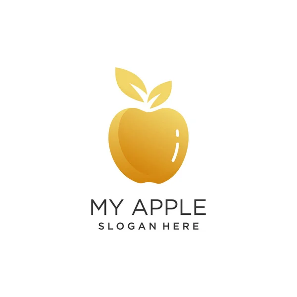 Apple Logo Vektordesign Mit Moderner Stilidee — Stockvektor