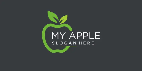 Diseño Vectores Logotipo Apple Con Idea Estilo Moderno — Archivo Imágenes Vectoriales