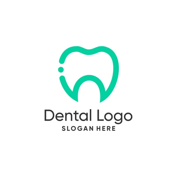 Logo Dentaire Design Vectoriel Avec Idée Créative Moderne — Image vectorielle