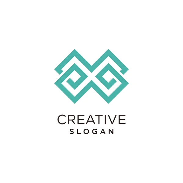 Letra Logo Vector Con Moderna Idea Creativa Simple — Archivo Imágenes Vectoriales