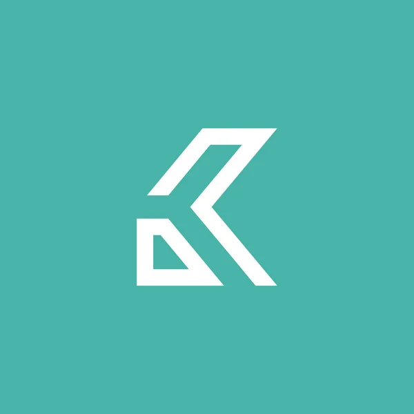 Lettre Vecteur Logo Avec Une Idée Créative Simple Moderne — Image vectorielle