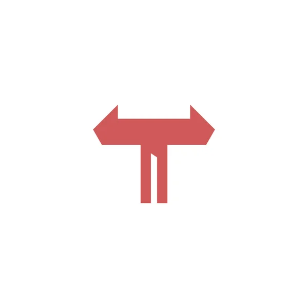 Lettera Logo Con Moderna Idea Design Creativo — Vettoriale Stock