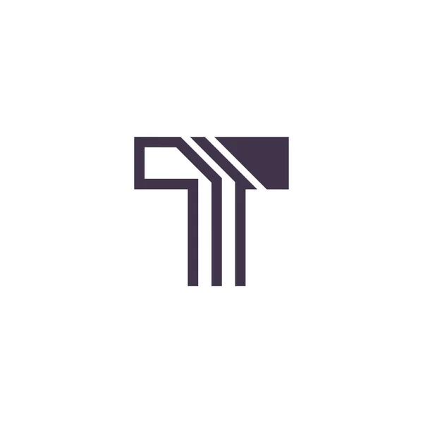 Lettre Logo Avec Idée Design Créatif Moderne — Image vectorielle