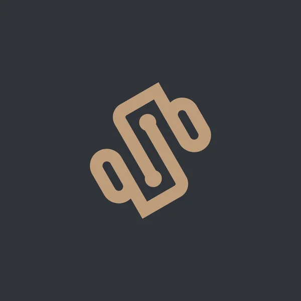 Логотип Буквы Современной Креативной Идеей Дизайна — стоковый вектор