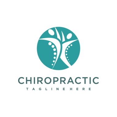 Yaratıcı element konsepti premium vektörü ile masaj ve iş için fizyoterapi logosu